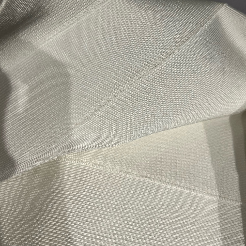 Herve Leger White Strapless Dress - Picture 3 of 5